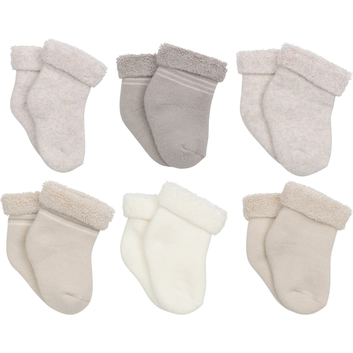 6-Pack Baby Boys Fox Wiggle Proof® Socks Gerber® 