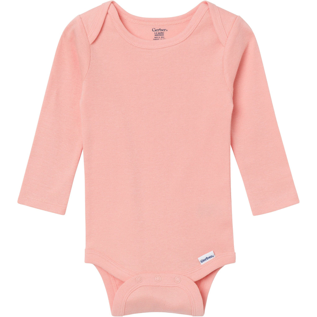 6-Pack Baby Girls Pink, Purple and Green Long Sleeve Bodysuits onesies Gerber® 