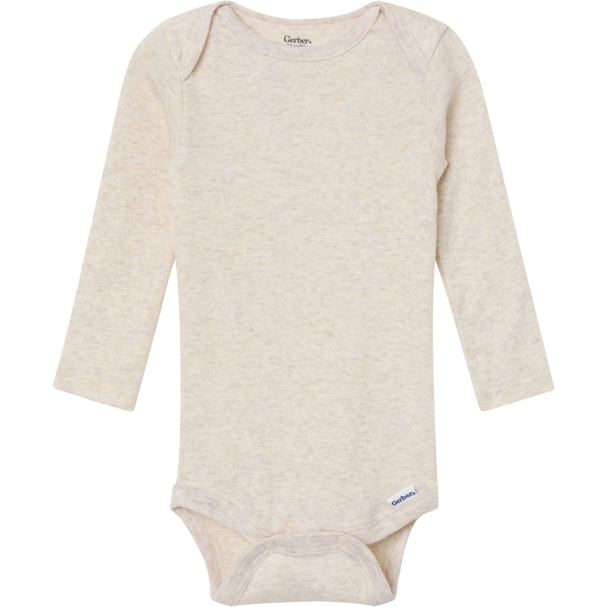 6-Pack Baby Neutral Gray, Black and Brown Long Sleeve Bodysuits onesies Gerber® 