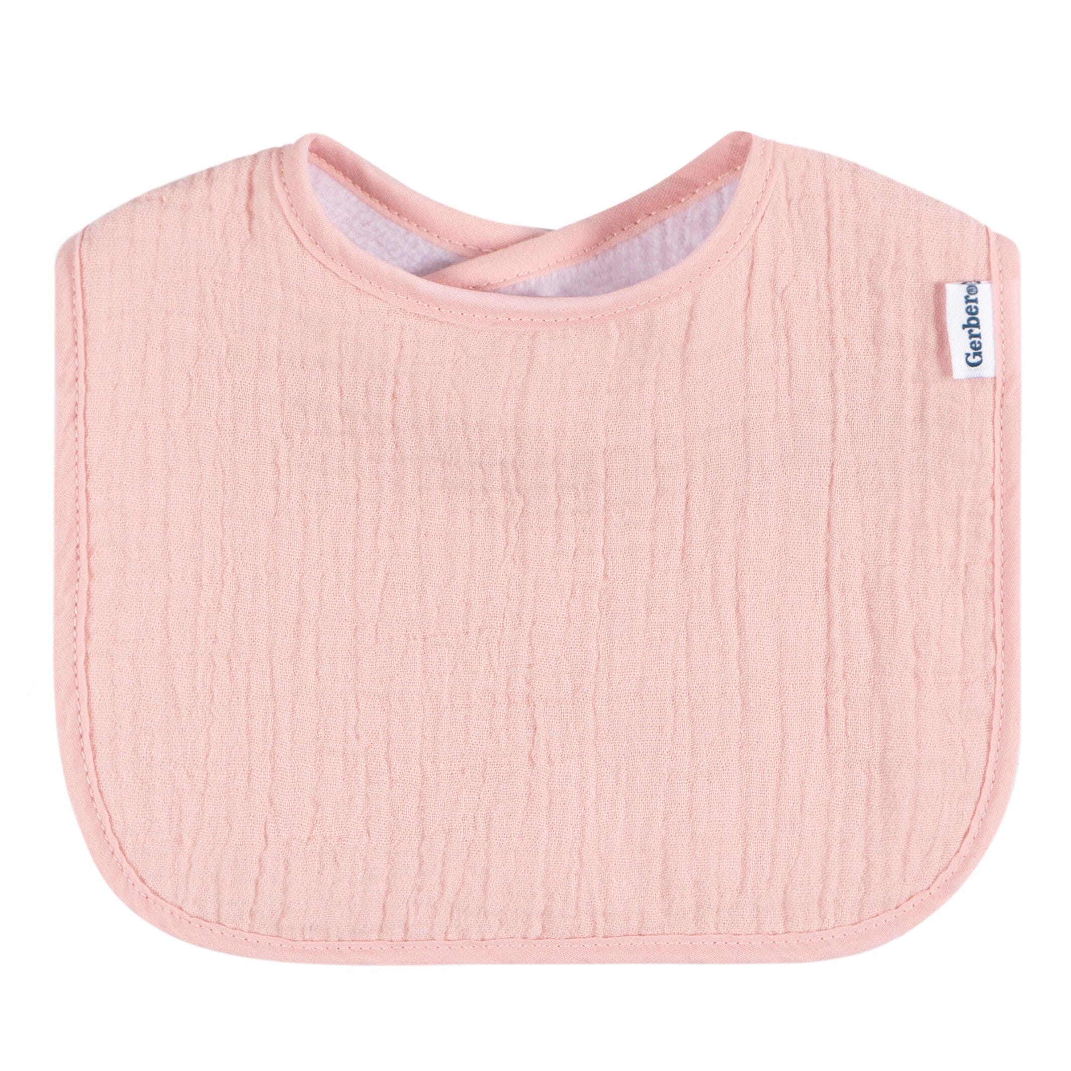 8-Pack Baby Girls Multi Drooling Bibs