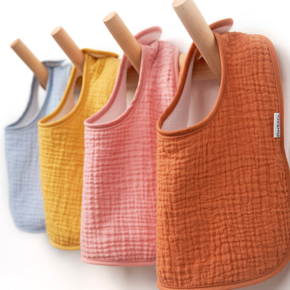 8-Pack Baby Girls Multi Drooling Bibs