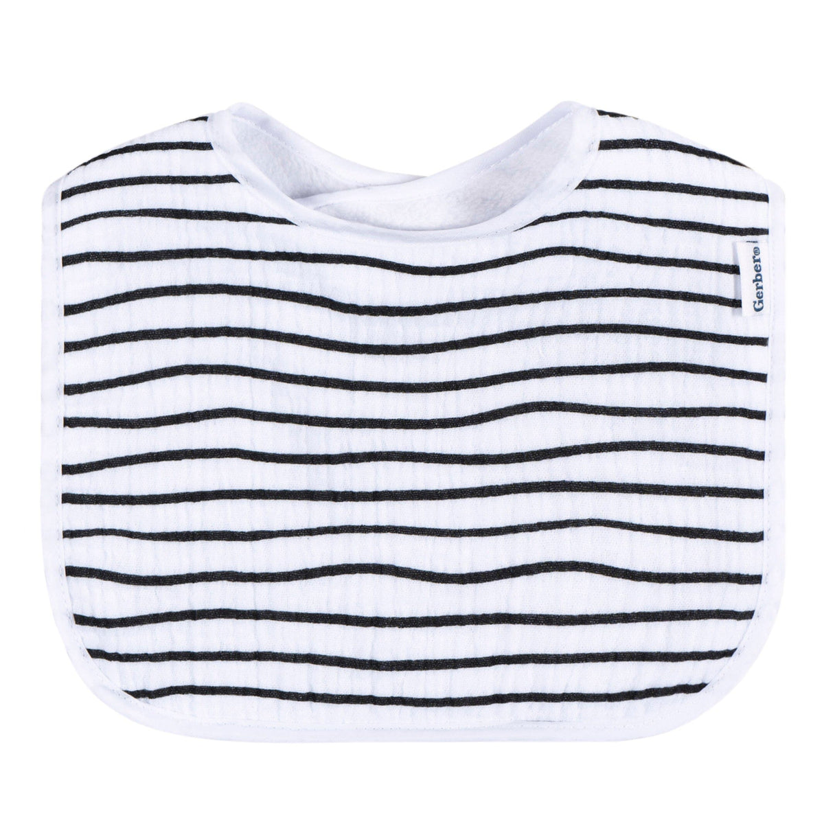 8-Pack Baby Neutral Multi White Drooling Bibs
