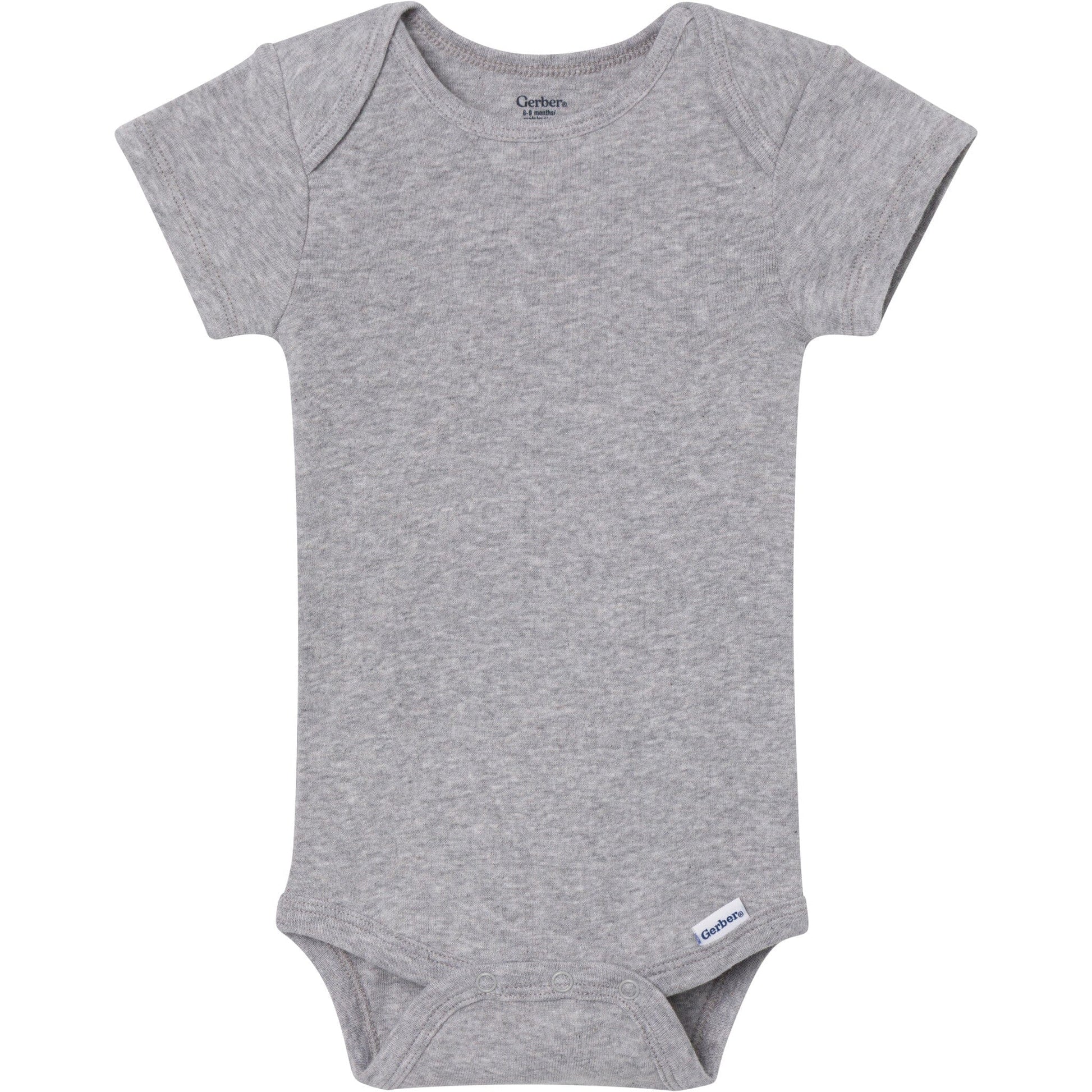 8-Pack Baby Neutral Neutral Tones Short Sleeve Bodysuits onesies Gerber® 