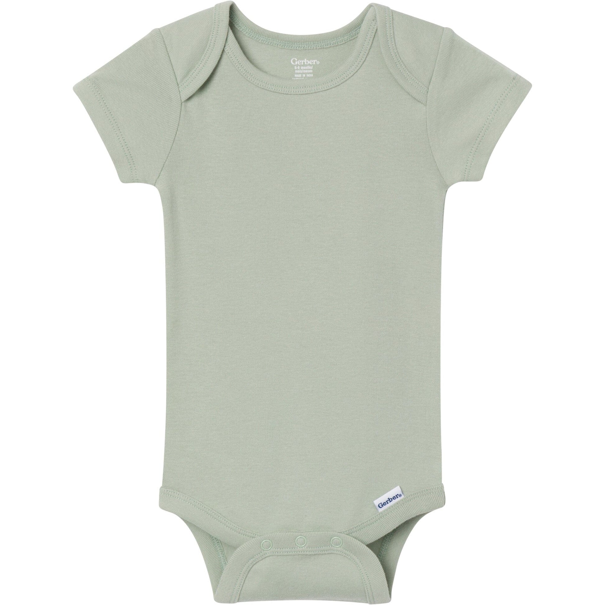 8-Pack Baby Neutral Neutral Tones Short Sleeve Bodysuits onesies Gerber® 