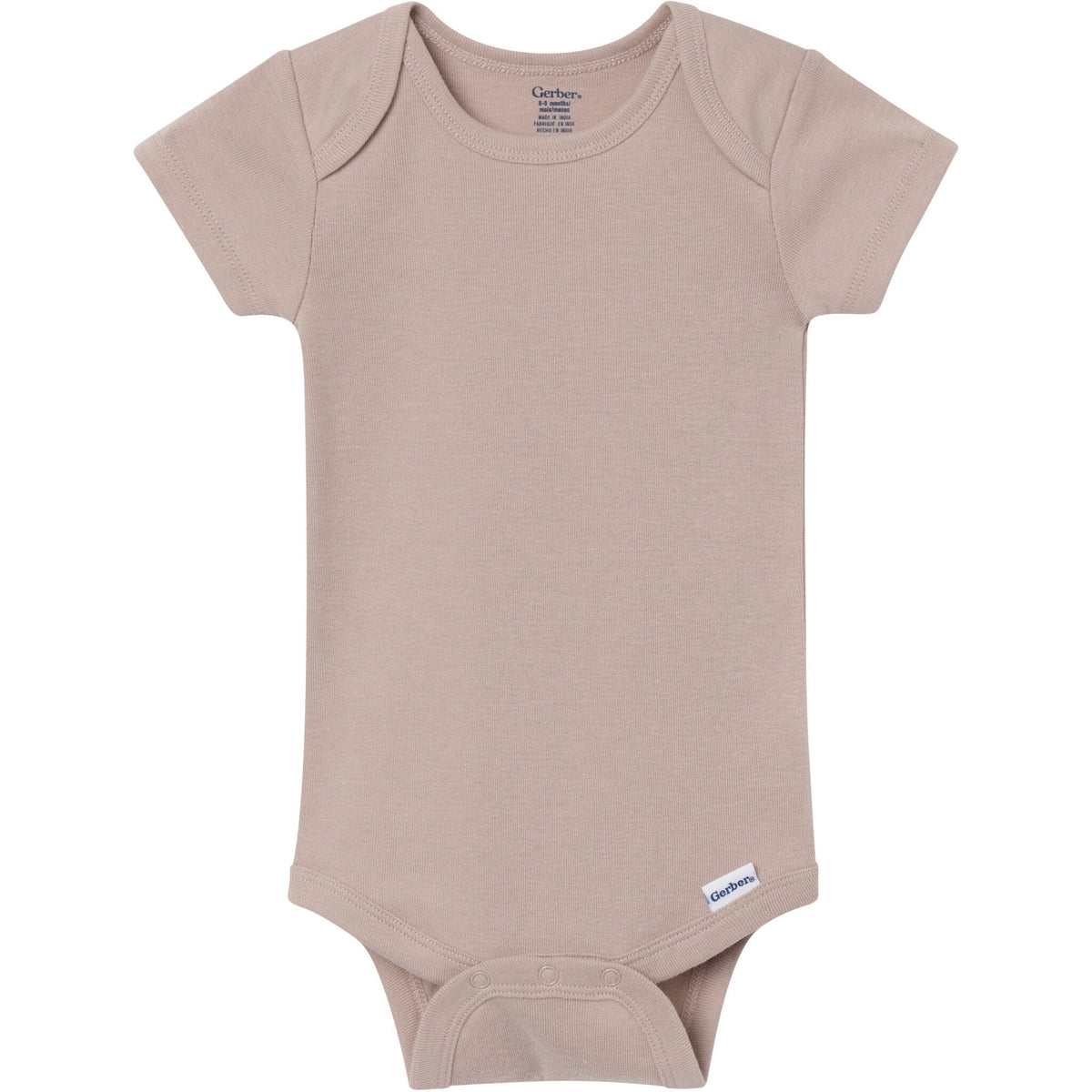 8-Pack Baby Neutral Neutral Tones Short Sleeve Bodysuits onesies Gerber® 