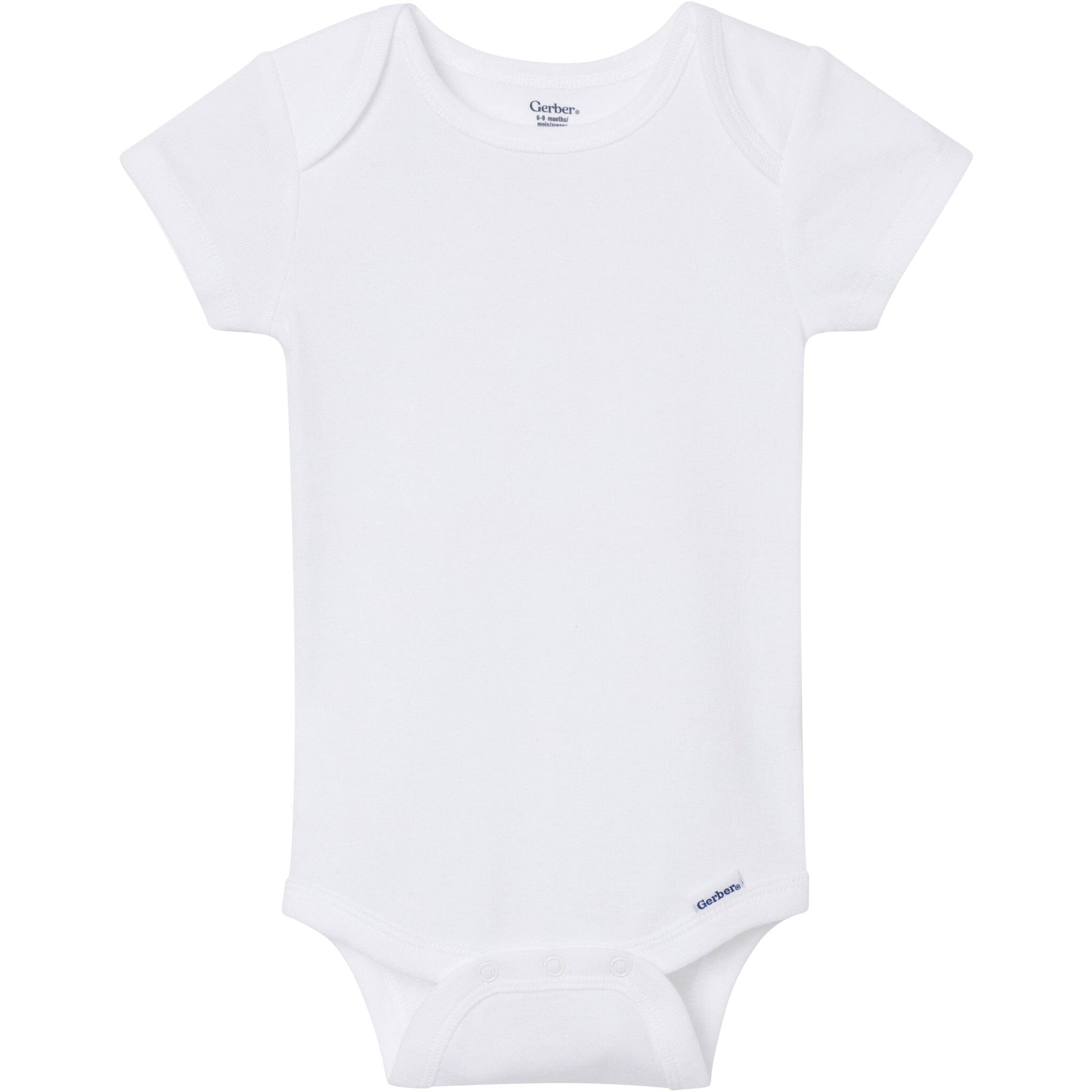 8-Pack Baby Neutral Neutral Tones Short Sleeve Bodysuits onesies Gerber® 