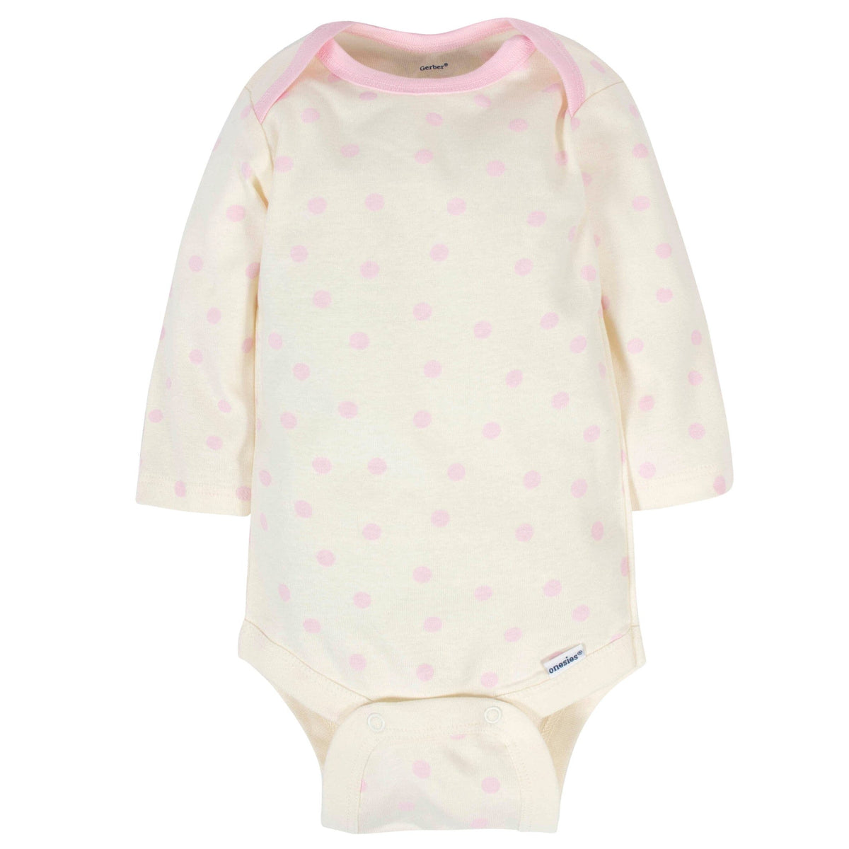 6-Pack Baby Girls Bunny Long Sleeve Onesies® Bodysuits