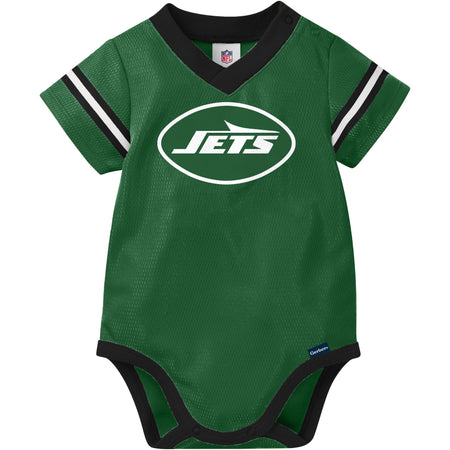 Baby Boys New York Jets Short Sleeve Mesh V-Neck Bodysuit