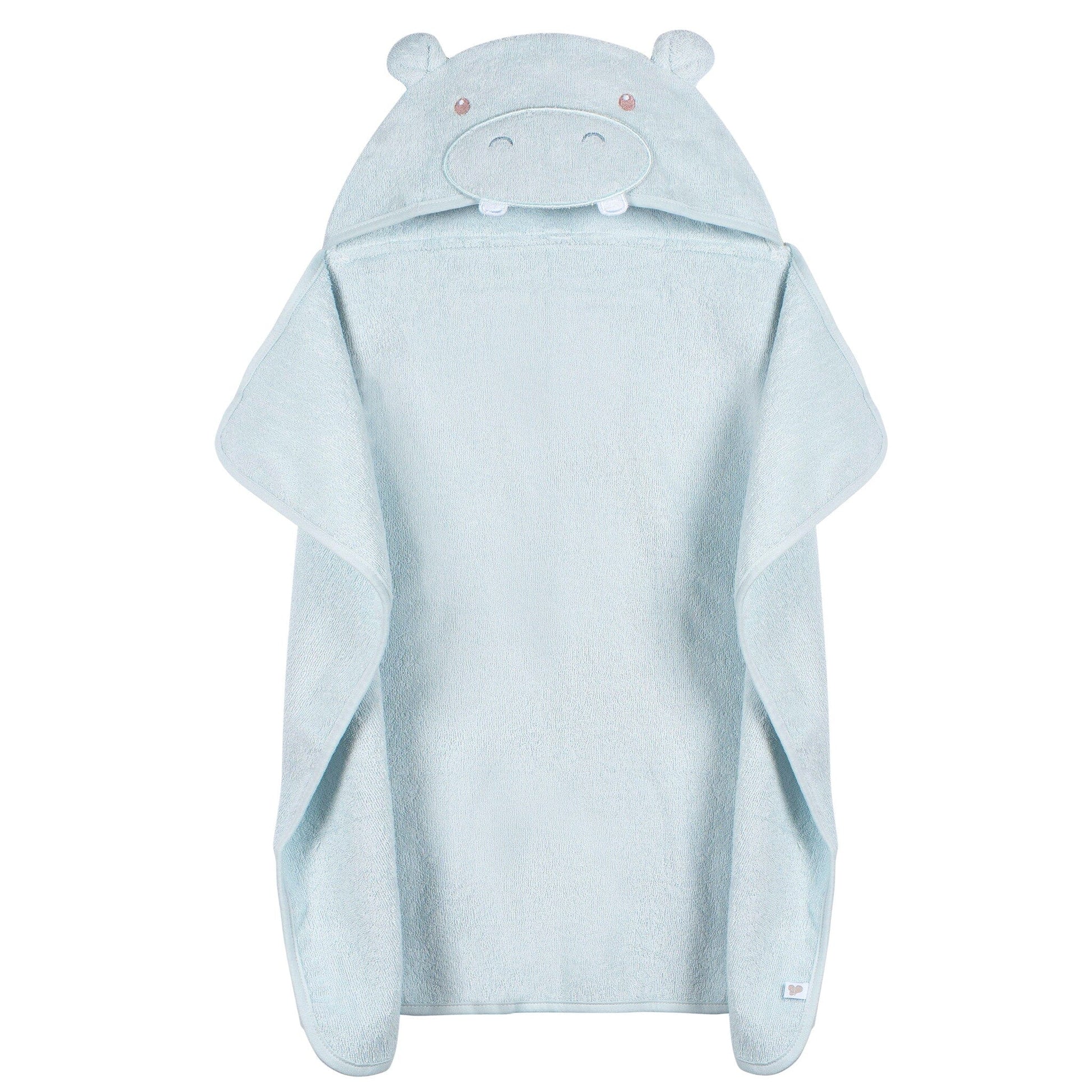 Baby Boys Blue Hippo Character Towel Bath Gerber® 