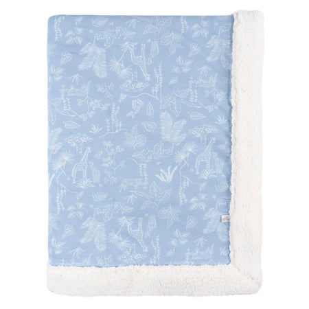 Baby Boys Blue Jungle Plush Blanket