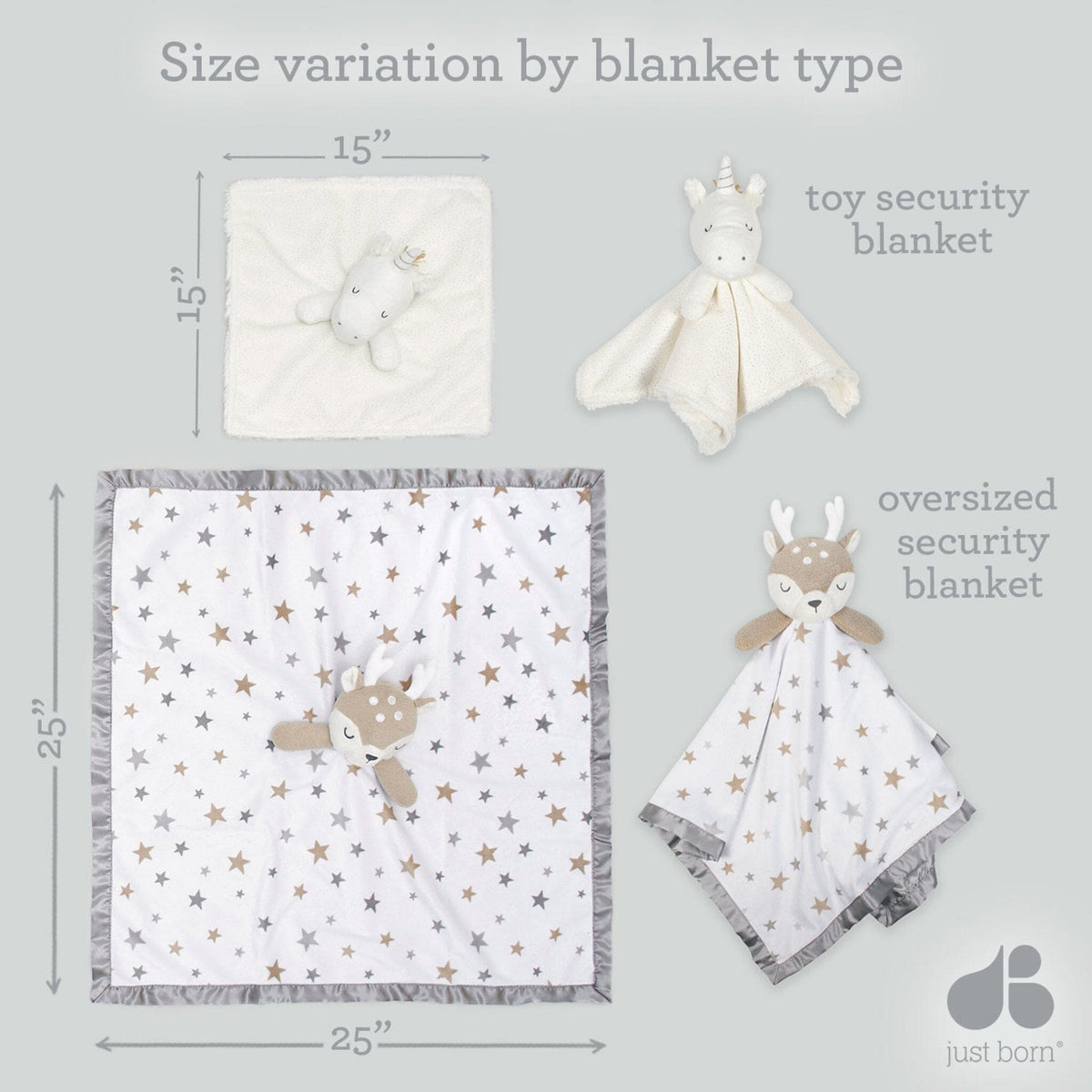 Baby Girls Deer Xl Security Blanket Just Born 