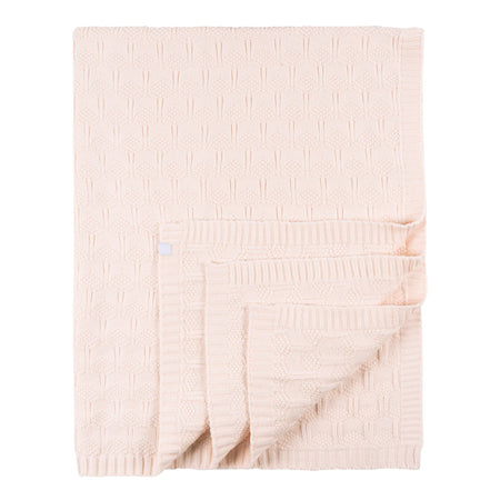 Baby Girls Pink Sweater Knit Blanket