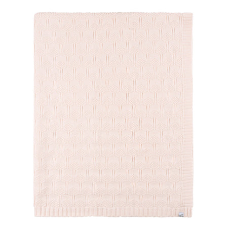 Baby Girls Pink Sweater Knit Blanket