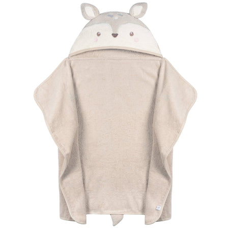 Baby Neutral Tan Deer Hooded Bath Wrap