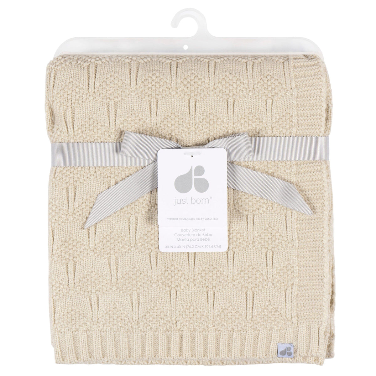 Baby Neutral Tan Sweater Knit Blanket Blankets Gerber® 