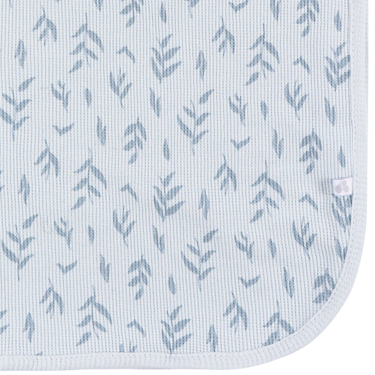 2-Pack Baby Boys Blue Leaf Cotton Thermal Blanket Blankets Gerber® 