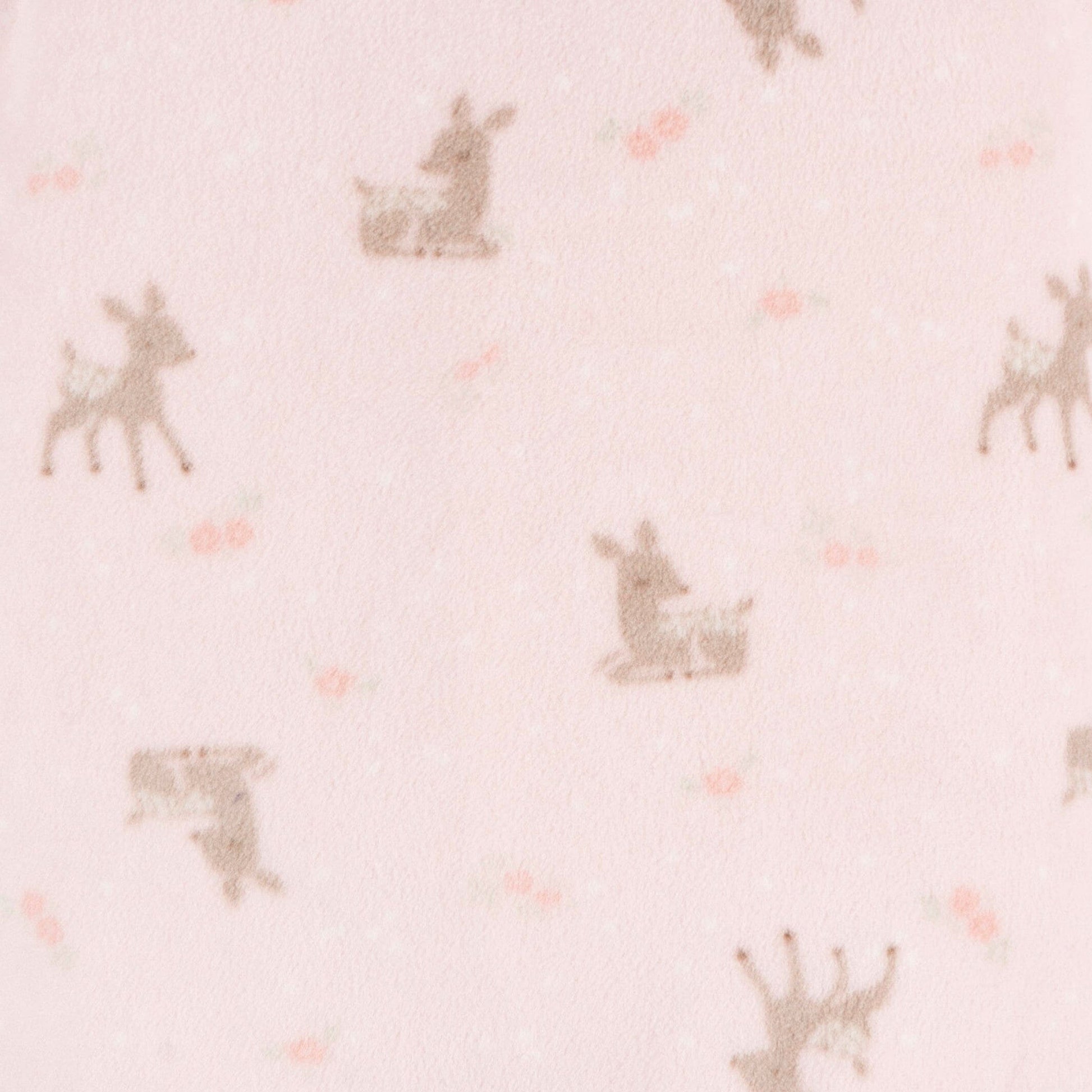 2-Pack Baby & Toddler Girls Pink Deer Fleece Pajamas