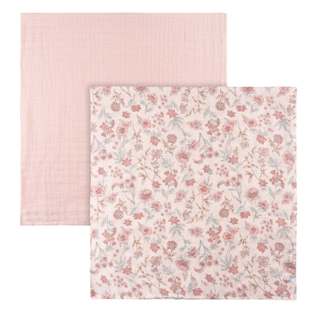 2-Pack Baby Girls Pink Swaddle Blanket