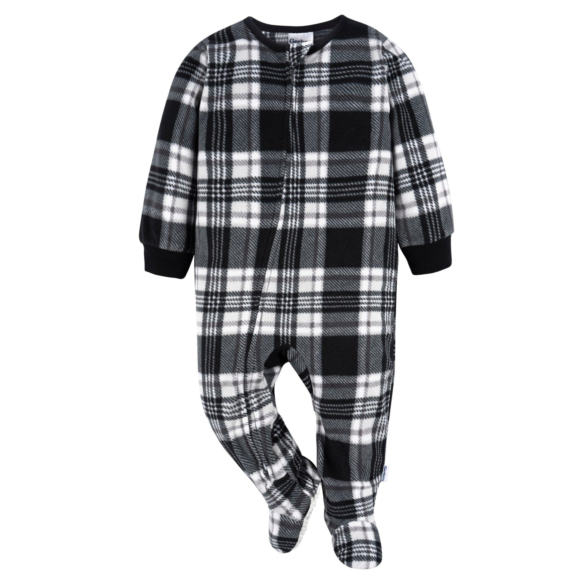2-Pack Baby & Toddler Neutral Grey Fairisle Fleece Pajamas