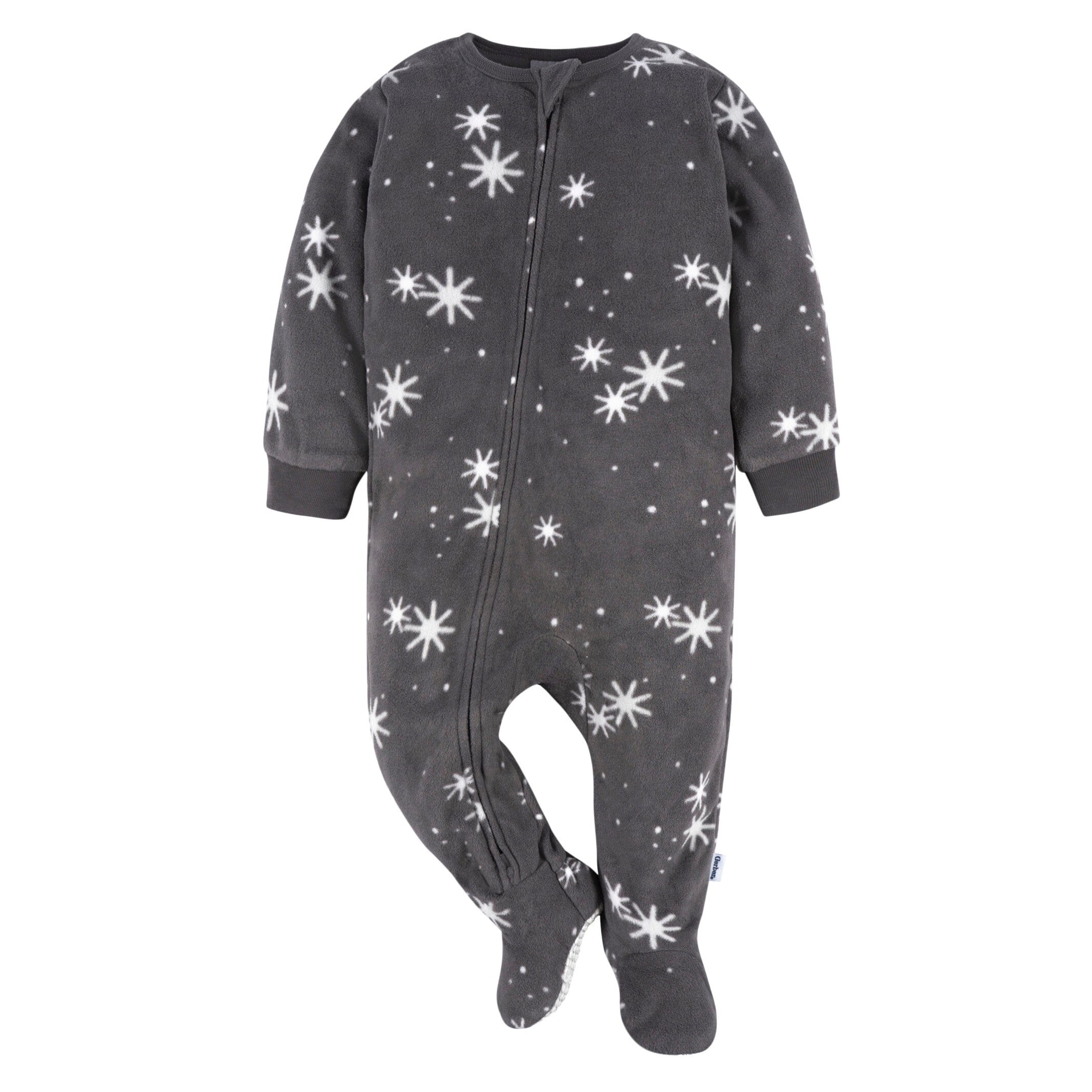 2-Pack Baby & Toddler Neutral Grey Snowmen Fleece Pajamas