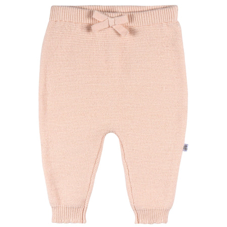 2-Piece Baby Girls Pink Sweater Knit Set, 0-3M