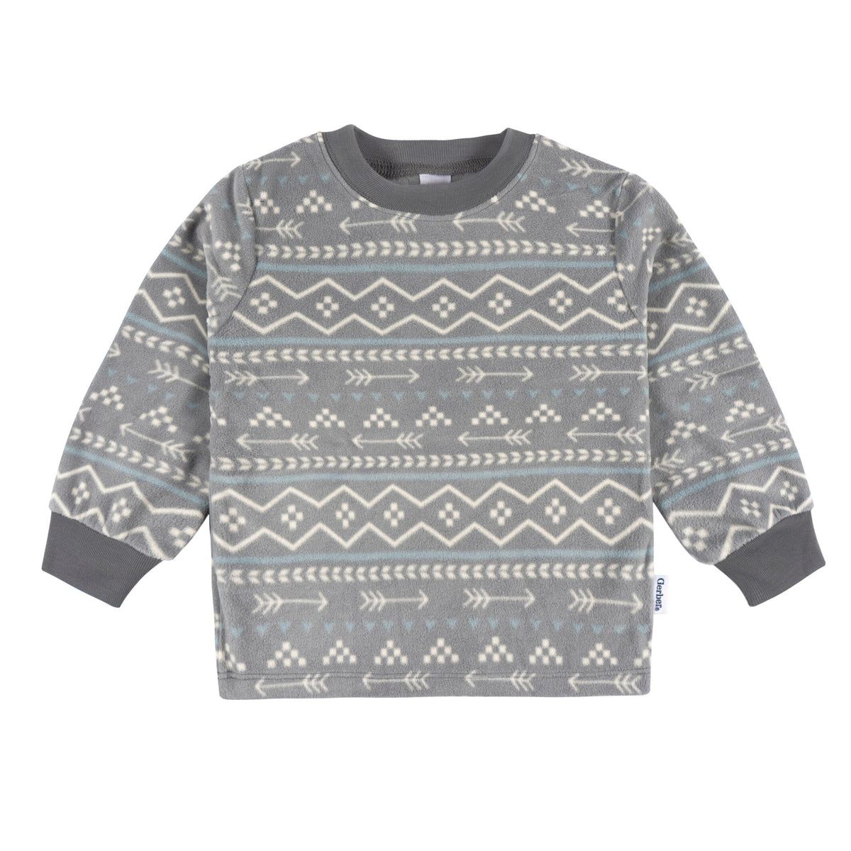 2-Piece Infant & Toddler Boys Fairisle Fleece Pajamas