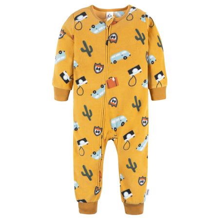 Baby & Toddler Boy 3-Pack Footless Pajamas Fleece Camping