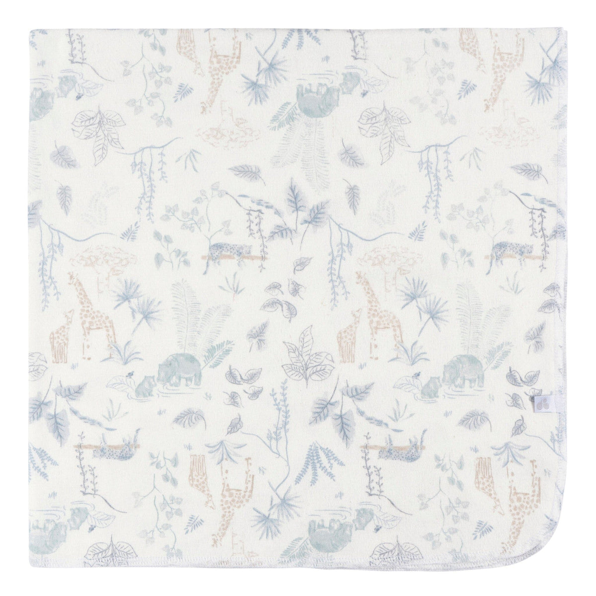 4-Pack Baby Boys Blue Leaf Cotton Flannel Blanket Blankets Gerber® 