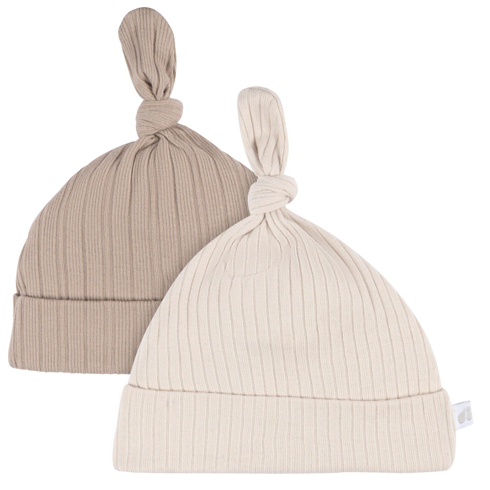4-Piece Baby Neutral Tan Hat and Mitten Set Accessories Gerber® 