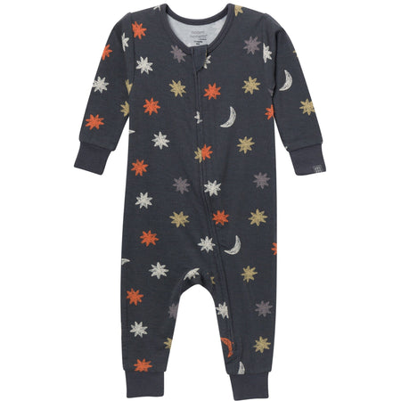 Neutral Stars & Moon Viscose Snug Fit Footless Pajamas
