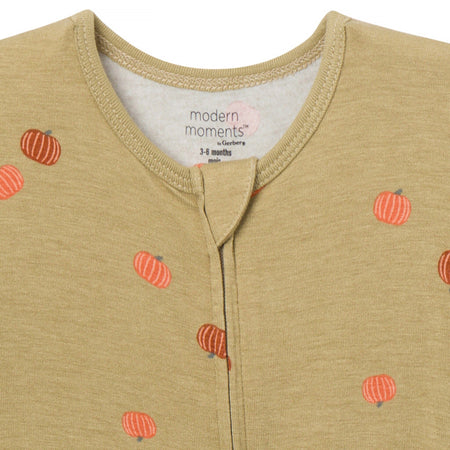 Baby & Toddler Neutral Pumpkin Patch Viscose Snug Fit Footless Pajamas