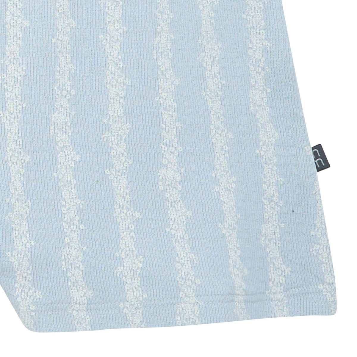 Baby & Toddler Girls Light Blue Mini Flower Stripe Ruffle Romper rompers Modern Moments™ by Gerber® 
