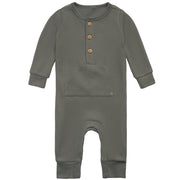 Baby Boys Dark Green Romper
