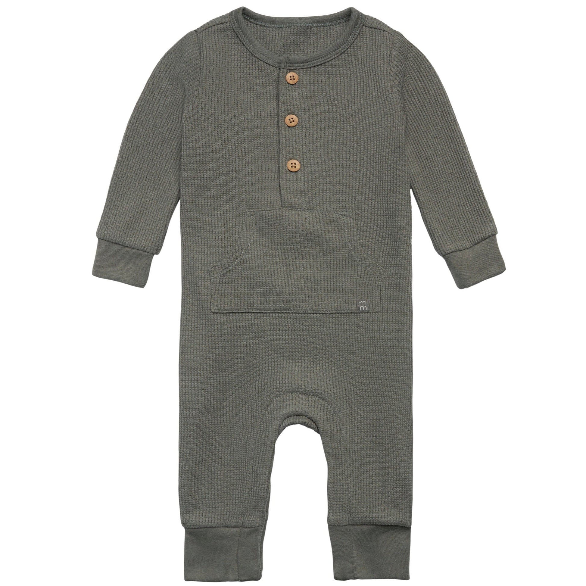 Baby Boys Dark Green Romper