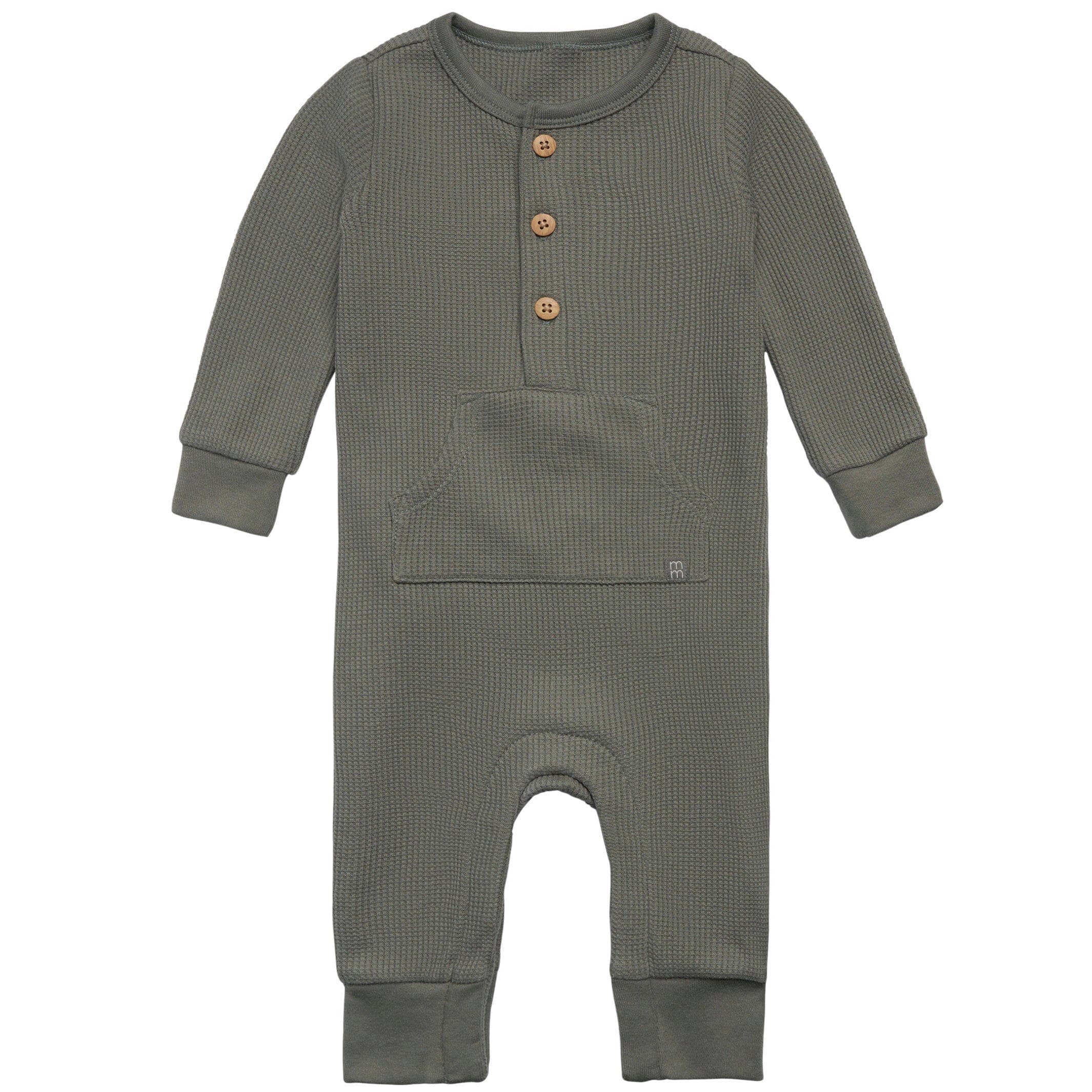 Baby Boys Dark Green Romper