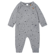 Baby Boys Gray Heather Raglan Sleeve & Long Leg Romper Rompers Modern Moments™ by Gerber® 