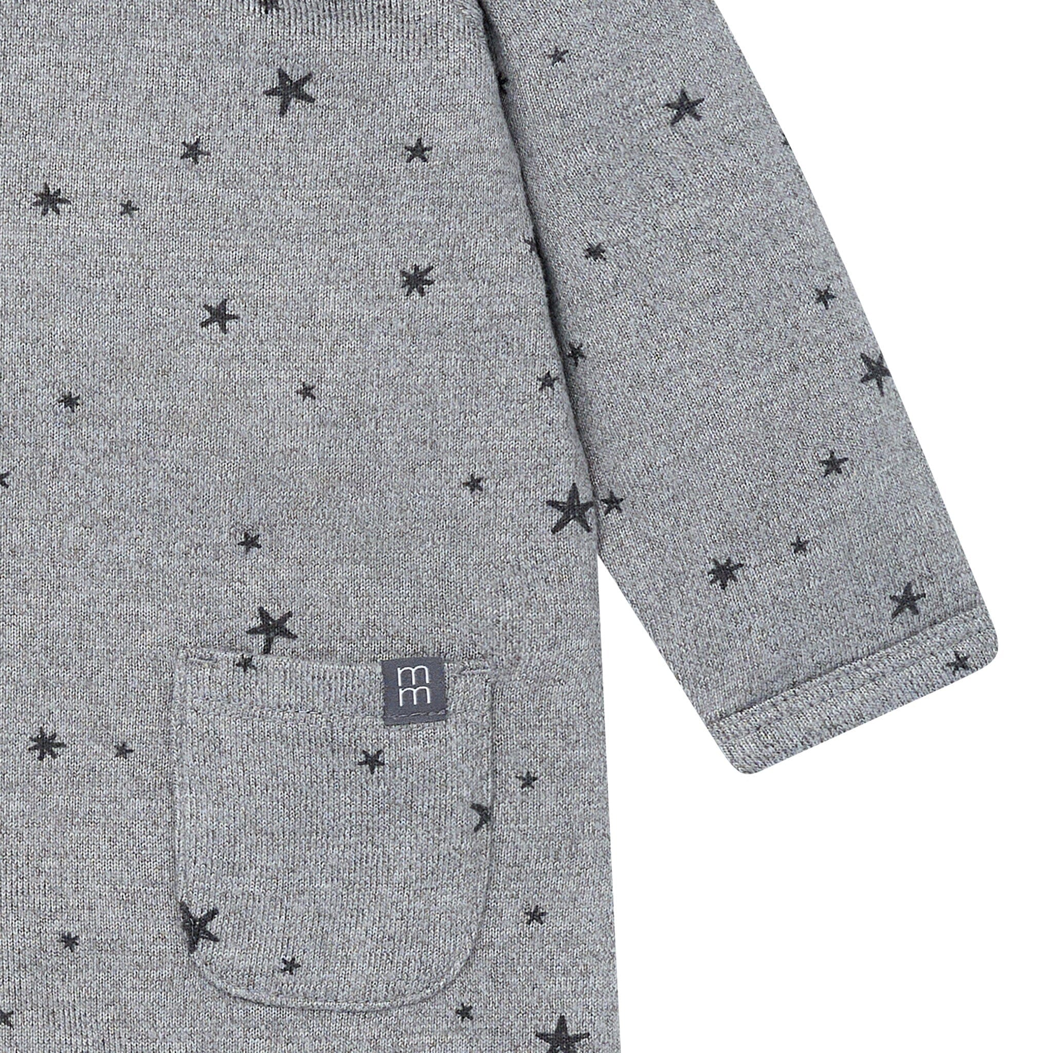 Baby Boys Gray Heather Raglan Sleeve & Long Leg Romper Rompers Modern Moments™ by Gerber® 