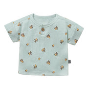 Baby Boys Lt Sky Lemon Henley Drop Shoulder Top Tops Modern Moments™ by Gerber® 