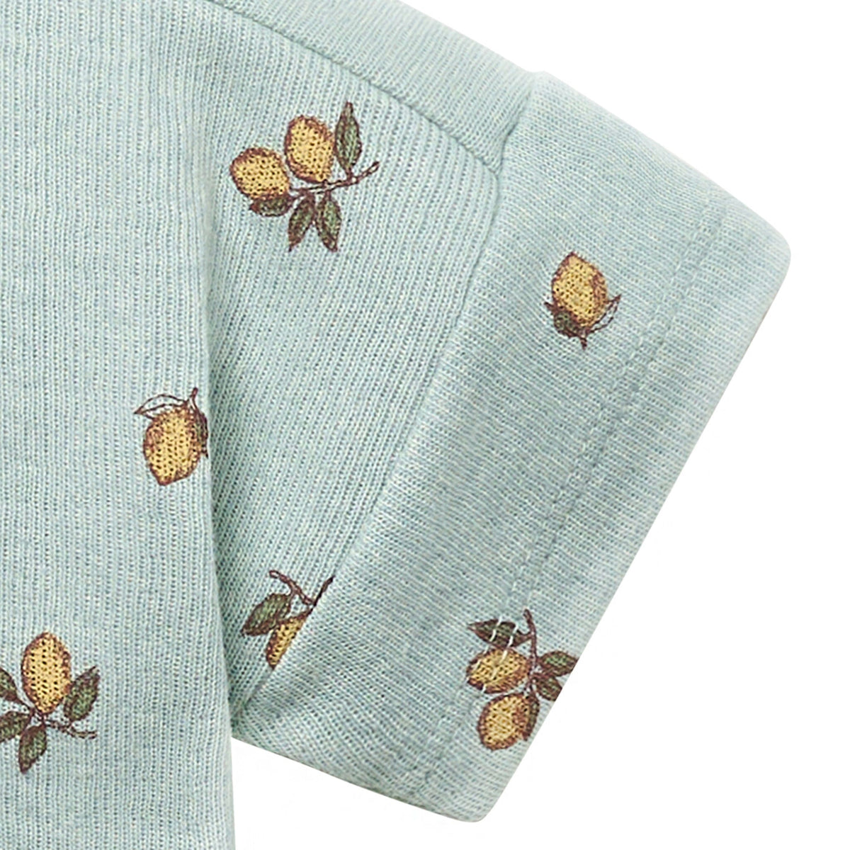 Baby Boys Lt Sky Lemon Henley Drop Shoulder Top Tops Modern Moments™ by Gerber® 