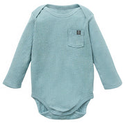 Baby Boys Md Teal Long Sleeve Bodysuit Tops Modern Moments™ by Gerber® 