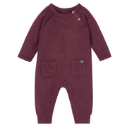 Baby Boys Purple Heather Raglan Sleeve & Long Leg Romper Rompers Modern Moments™ by Gerber® 