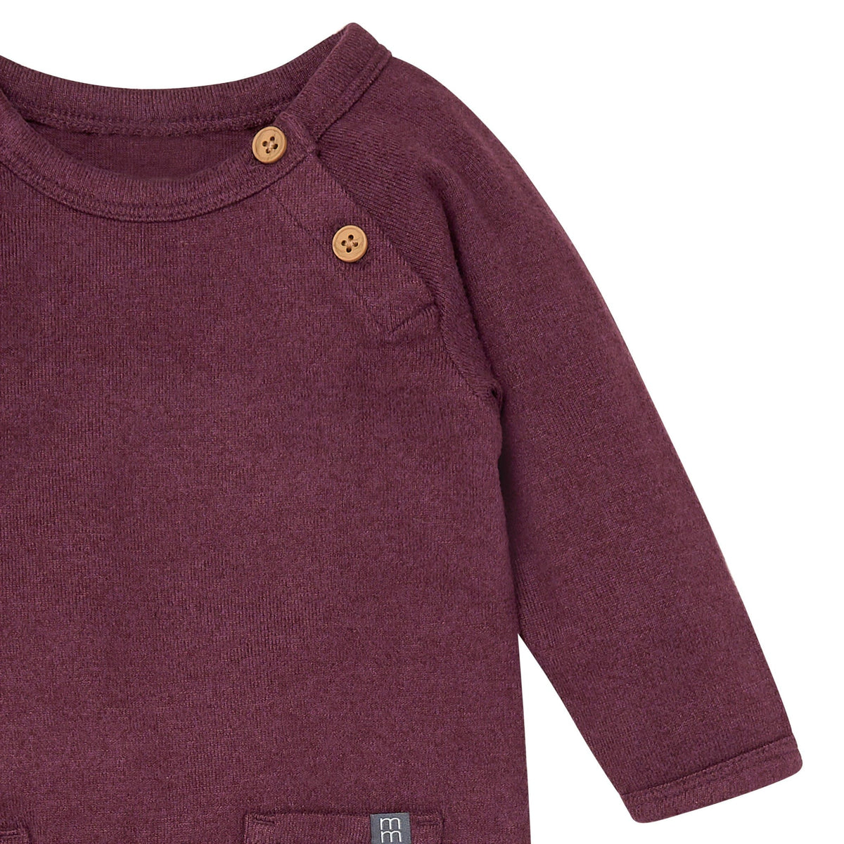 Baby Boys Purple Heather Raglan Sleeve & Long Leg Romper Rompers Modern Moments™ by Gerber® 