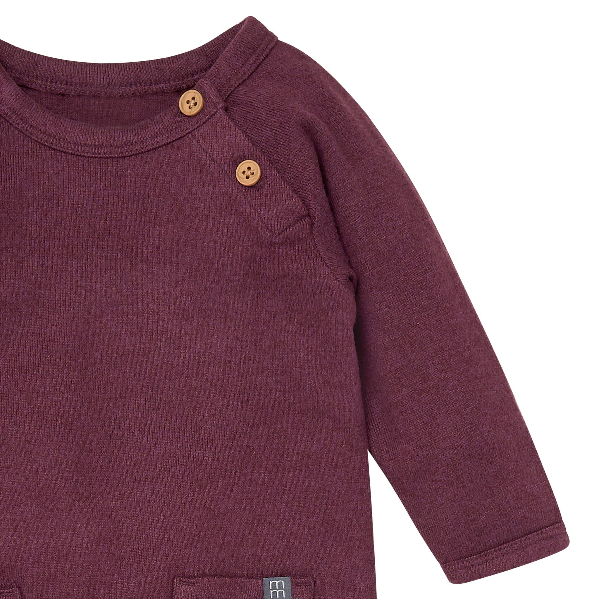 Baby Boys Purple Heather Raglan Sleeve & Long Leg Romper Rompers Modern Moments™ by Gerber® 