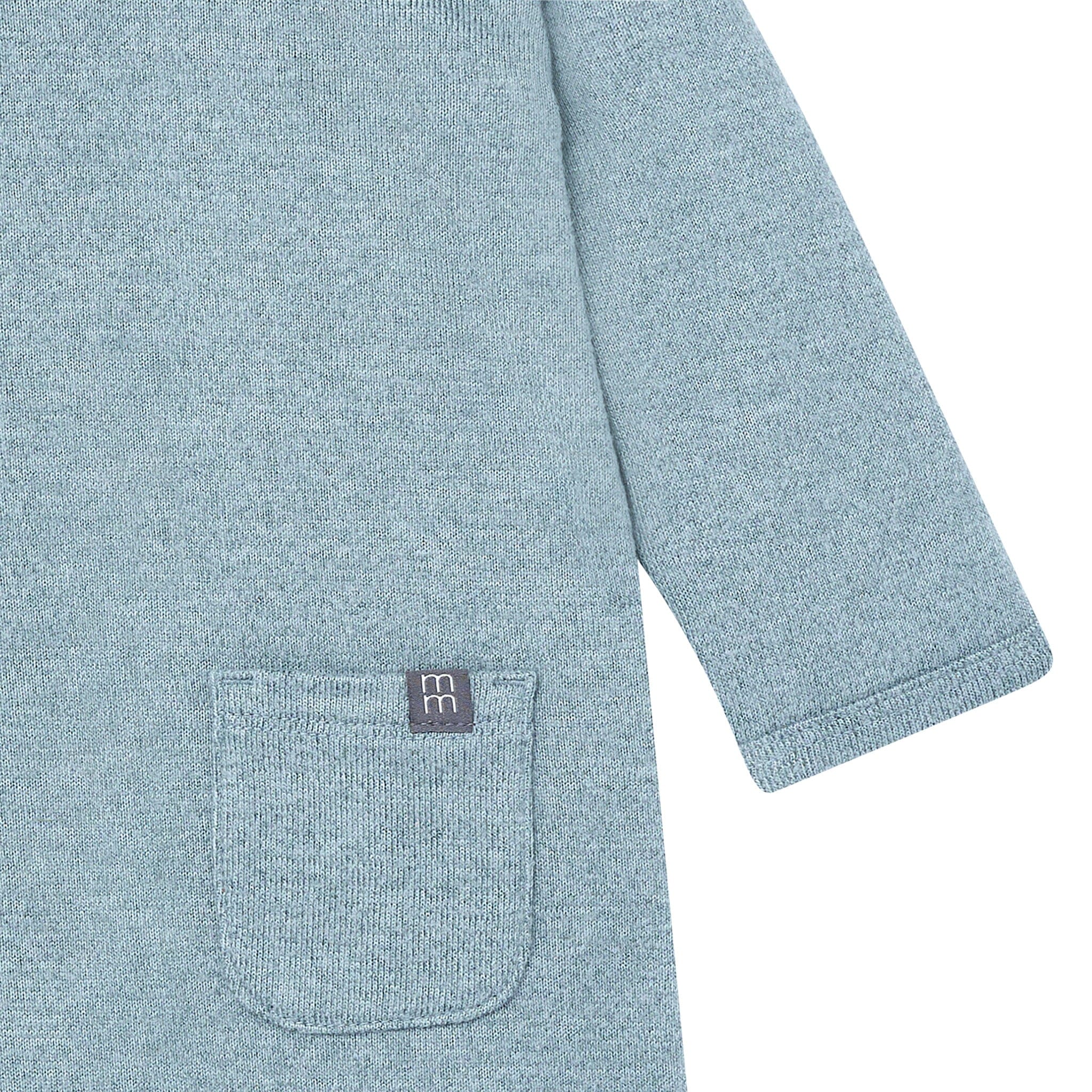 Baby Boys Teal Heather Raglan Sleeve & Long Leg Romper Rompers Modern Moments™ by Gerber® 