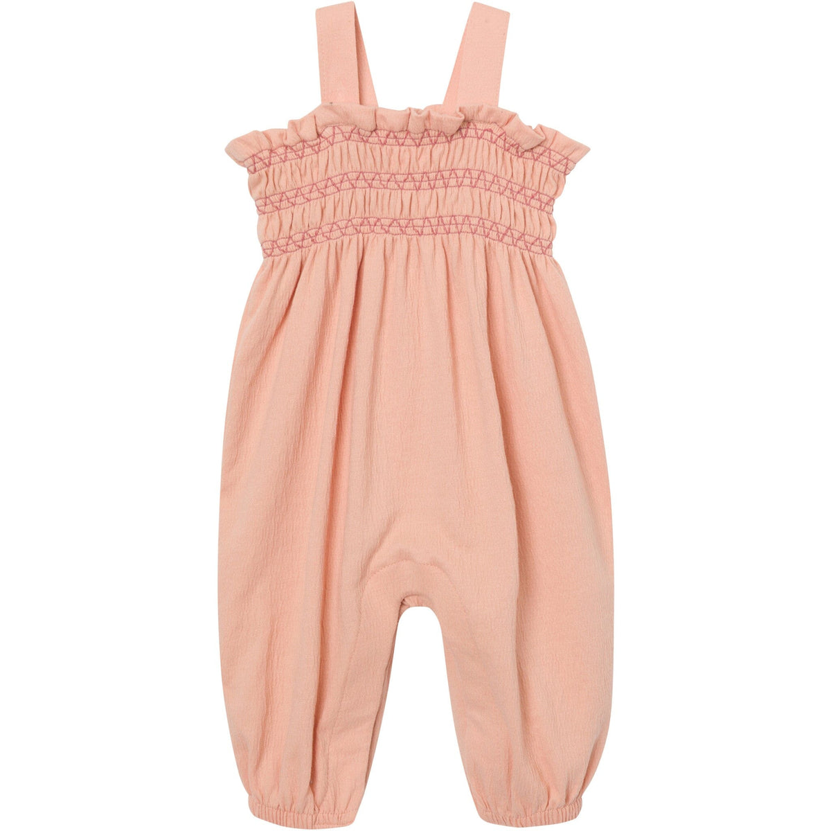 Baby Girls Almost Apricot Long Leg Romper rompers modern moments™ by Gerber® 