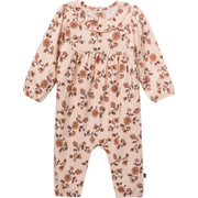 Baby Girls Pink Wildflower Ruffle Collar Romper Rompers Modern Moments™ by Gerber® 