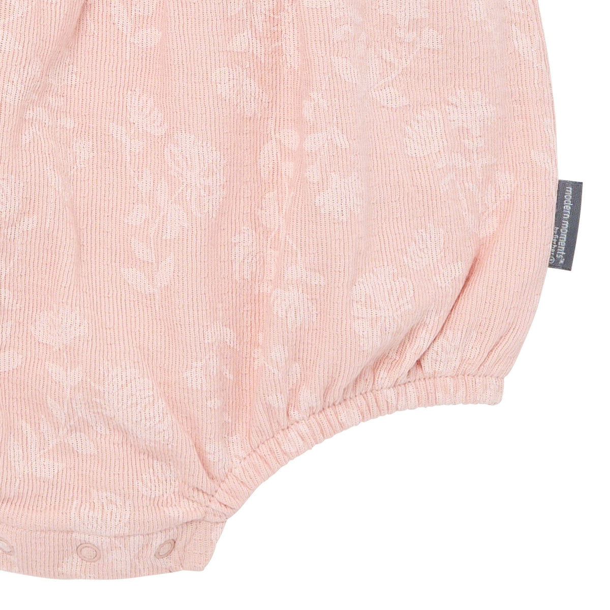 Baby Girls Rose 2-Tone Floral Ruffle Bubble Romper
