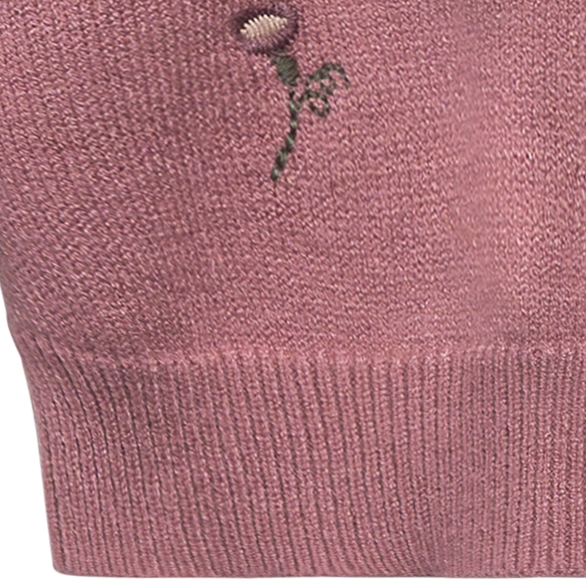 Baby Girls Rose Embroidered Sweater