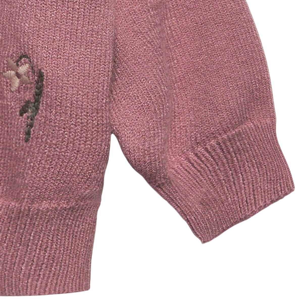 Baby Girls Rose Embroidered Sweater