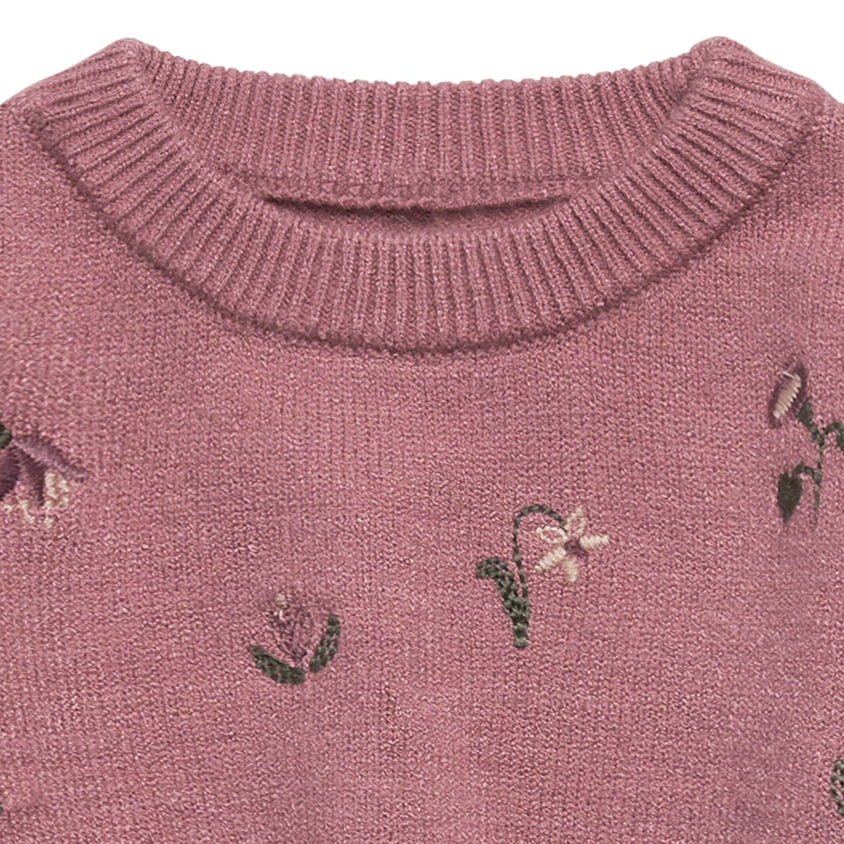 Baby Girls Rose Embroidered Sweater